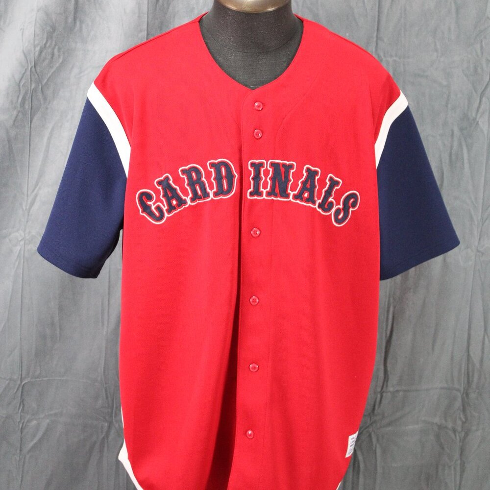 St Louis Cardinals Jersey - Block Script by True Fan - Men's Extra-Large